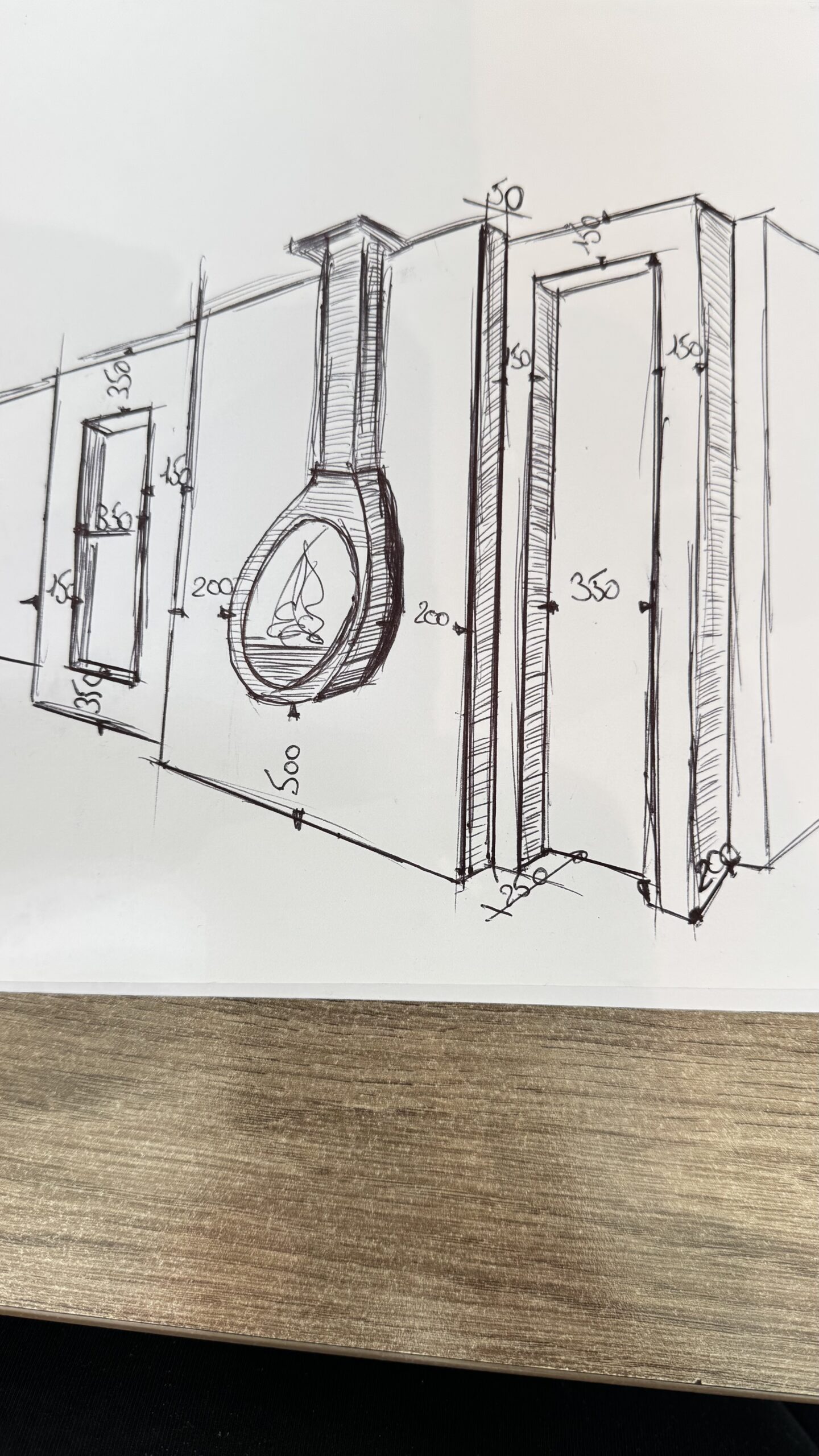 Cheminée suspendu Rocal à Tournon Sur Rhône (Ardèche)