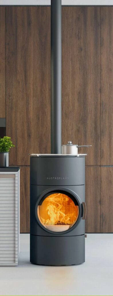 Poêle à bois Austroflamm Clou Compact Cook chez Poêle & Ambiance sur Valence (Drôme Ardèche)