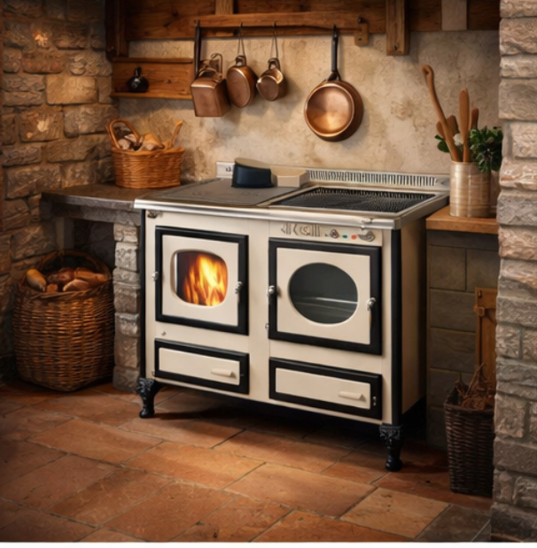 Cuisinière mixte Wekos Modèle 120 LGE chez Poêle & Ambiance sur Valence (Drôme Ardèche)