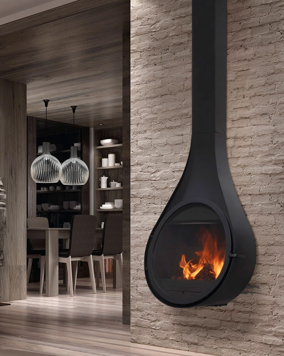 Rocal, marque de cheminées design disponible sur Valence et dans toute la Drôme et l'Ardèche avec Poêle & Ambiance
