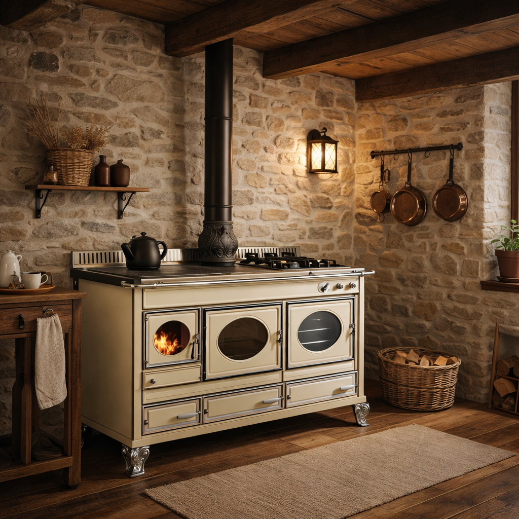 Cuisinière mixte Wekos Modèle 360 LGE chez Poêle & Ambiance sur Valence (Drôme Ardèche)