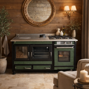 Cuisinière mixte Wekos Modèle 150 LGE chez Poêle & Ambiance sur Valence (Drôme Ardèche)