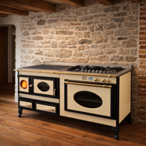 Cuisinière mixte Wekos Modèle 190 LGE chez Poêle & Ambiance sur Valence (Drôme Ardèche)