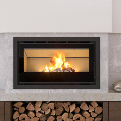 Insert et foyer à bois Chama Crystal 98 Vermiculite chez Poêle & Ambiance sur Valence (Drôme Ardèche)