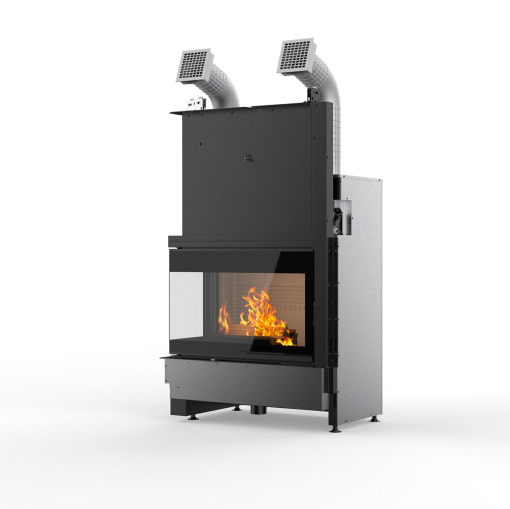 Insert et foyer à bois Palazzetti Ecomonoblocco WT 80 chez Poêle & Ambiance sur Valence (Drôme Ardèche)