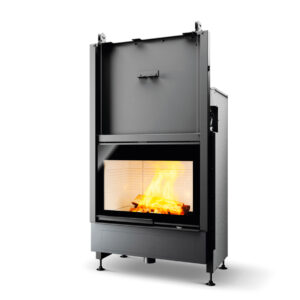 Insert et foyer à bois Palazzetti Ecomonoblocco WT 80 chez Poêle & Ambiance sur Valence (Drôme Ardèche)