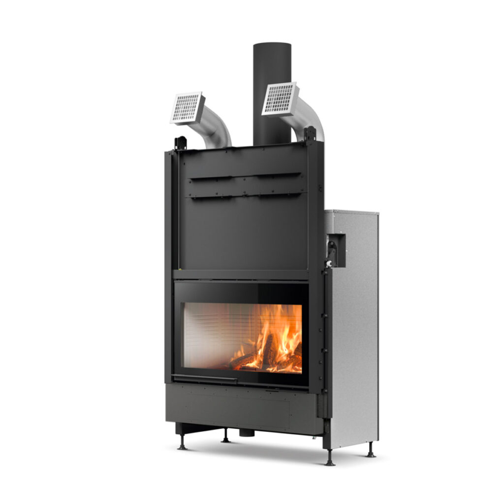 Insert et foyer à bois Palazzetti Ecomonoblocco WT 90 chez Poêle & Ambiance sur Valence (Drôme Ardèche)