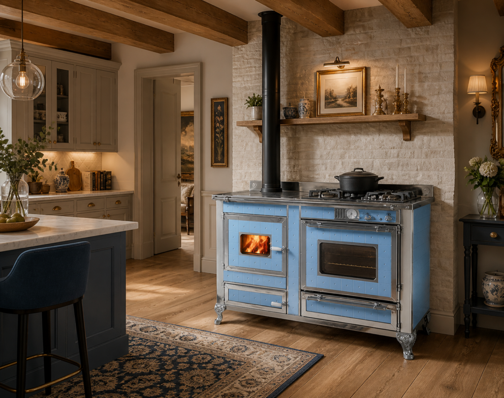 Cuisinière mixte Wekos Modèle 135 LGE chez Poêle & Ambiance sur Valence (Drôme Ardèche)