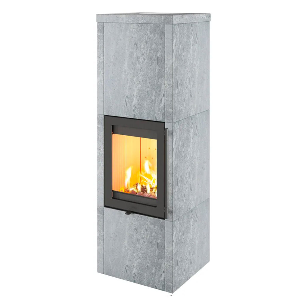 Poêle à bois Lotus QM40 Pierre Ollaire chez Poêle & Ambiance sur Valence (Drôme Ardèche)