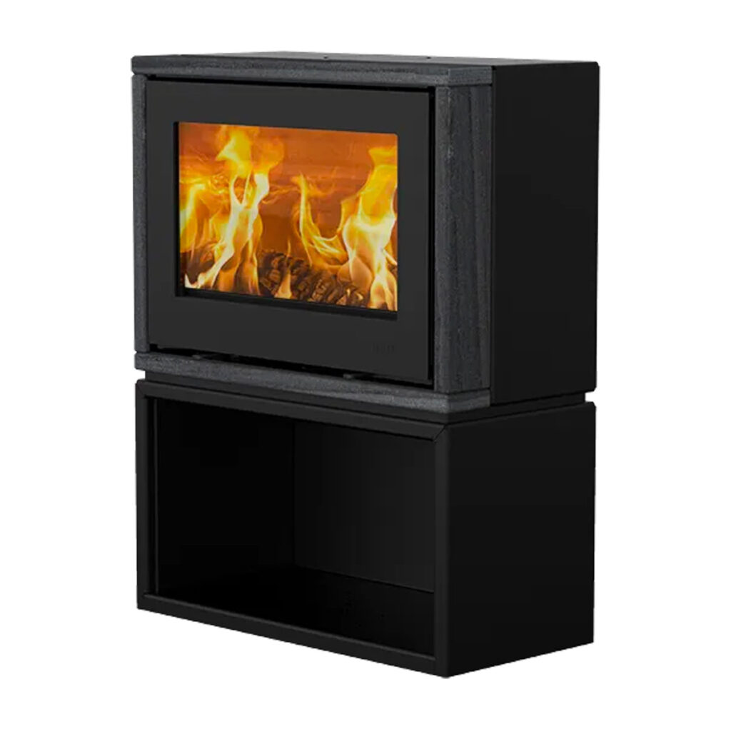 Poêle à bois Lotus Style 370 Noir chez Poêle & Ambiance sur Valence (Drôme Ardèche)