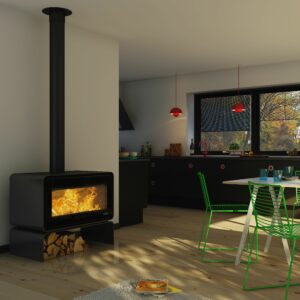 Poêle à bois Lotus Living chez Poêle & Ambiance sur Valence (Drôme Ardèche)