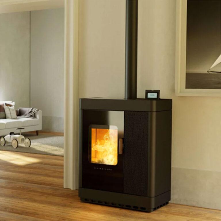 Poêle mixte au bois et granulés Austroflamm Scotty Duo chez Poêle & Ambiance sur Valence (Drôme Ardèche)