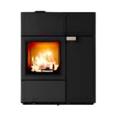 Poêle mixte au bois et granulés Austroflamm Quadra Duo chez Poêle & Ambiance sur Valence (Drôme Ardèche)