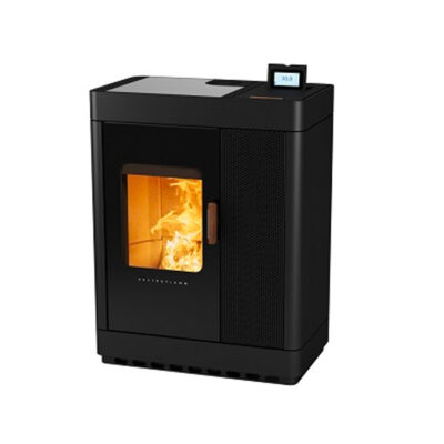 Poêle mixte au bois et granulés Austroflamm Scotty Duo chez Poêle & Ambiance sur Valence (Drôme Ardèche)