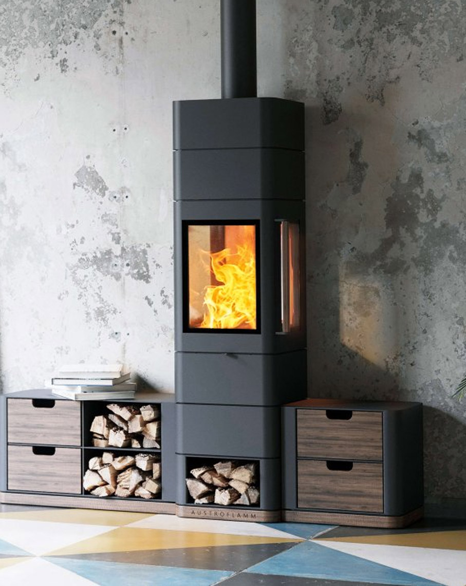 Austroflamme, marque de poêles à bois disponible sur Valence et dans toute la Drôme et l'Ardèche avec Poêle & Ambiance