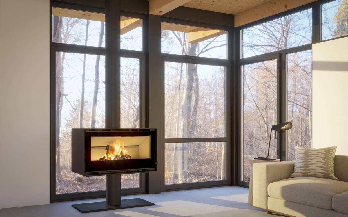 Chama, marque de poêles à bois disponible sur Valence et dans toute la Drôme et l'Ardèche avec Poêle & Ambiance