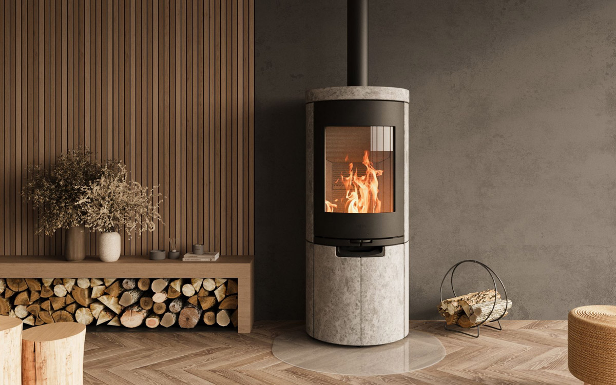Heta, marque de poêles à bois disponible sur Valence et dans toute la Drôme et l'Ardèche avec Poêle & Ambiance