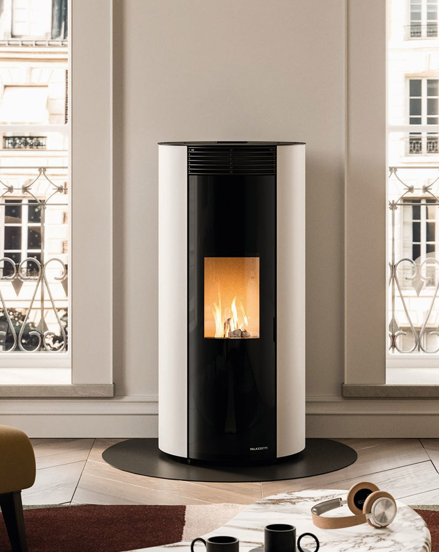 Palazzetti, marque de poêles à granulés disponible sur Valence et dans toute la Drôme et l'Ardèche avec Poêle & Ambiance