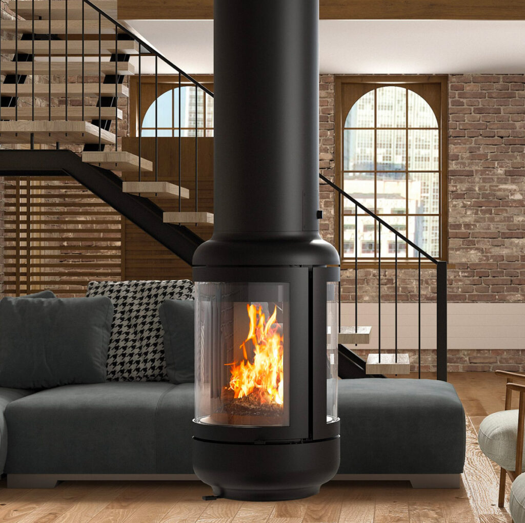 Cheminée Rocal Central +C chez Poêle & Ambiance sur Valence (Drôme Ardèche)