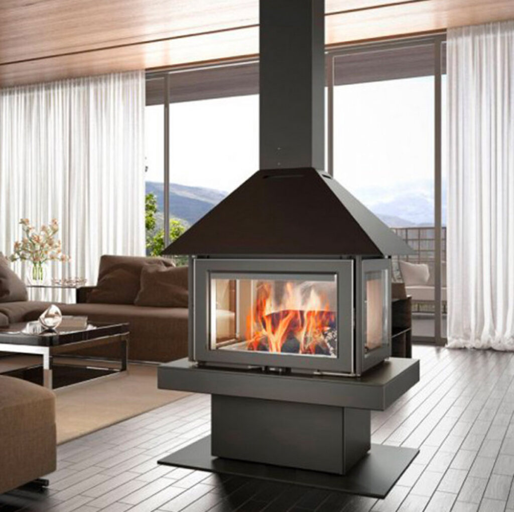 Cheminée Rocal Giselle 90 chez Poêle & Ambiance sur Valence (Drôme Ardèche)