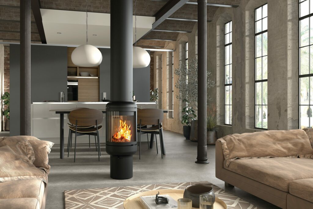 Cheminée Rocal Central +C chez Poêle & Ambiance sur Valence (Drôme Ardèche)
