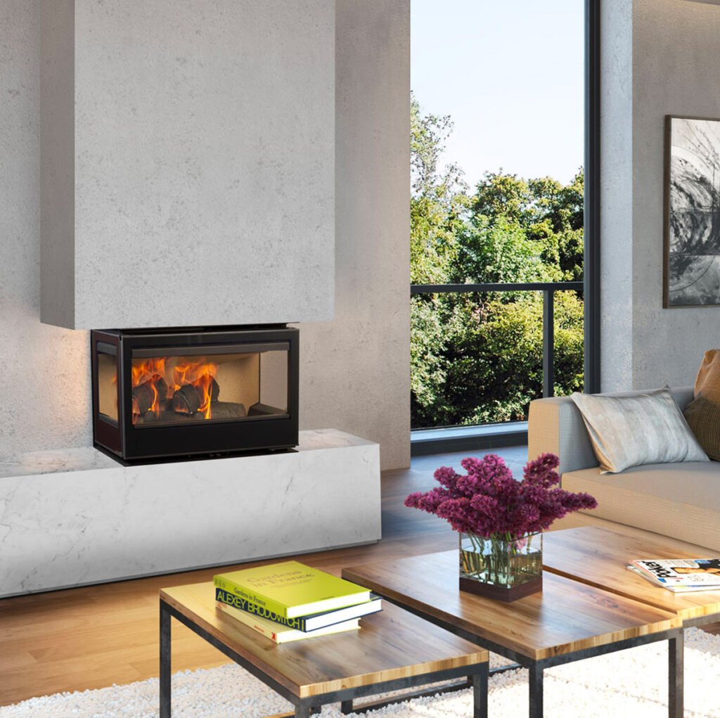 Insert à bois Rocal ARc 73TC Tres Caras chez Poêle & Ambiance sur Valence (Drôme Ardèche)