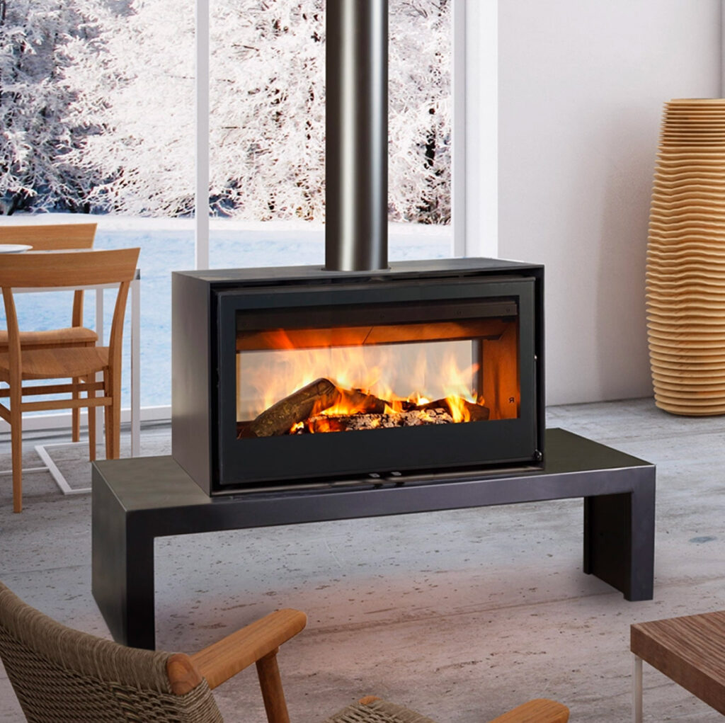 Poêle à bois Rocal Habit Doble Cara chez Poêle & Ambiance sur Valence (Drôme Ardèche)