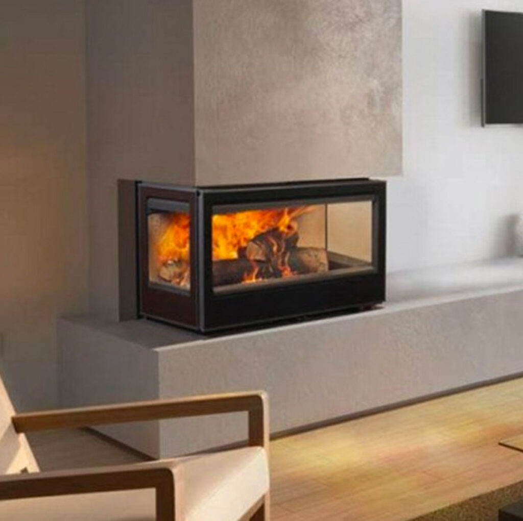 Poêle à bois Rocal Habit Tres Caras (ou TC) chez Poêle & Ambiance sur Valence (Drôme Ardèche)