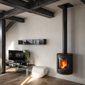 Poêle à bois Heta Scan-Line 850 chez Poêle & Ambiance sur Valence (Drôme Ardèche)