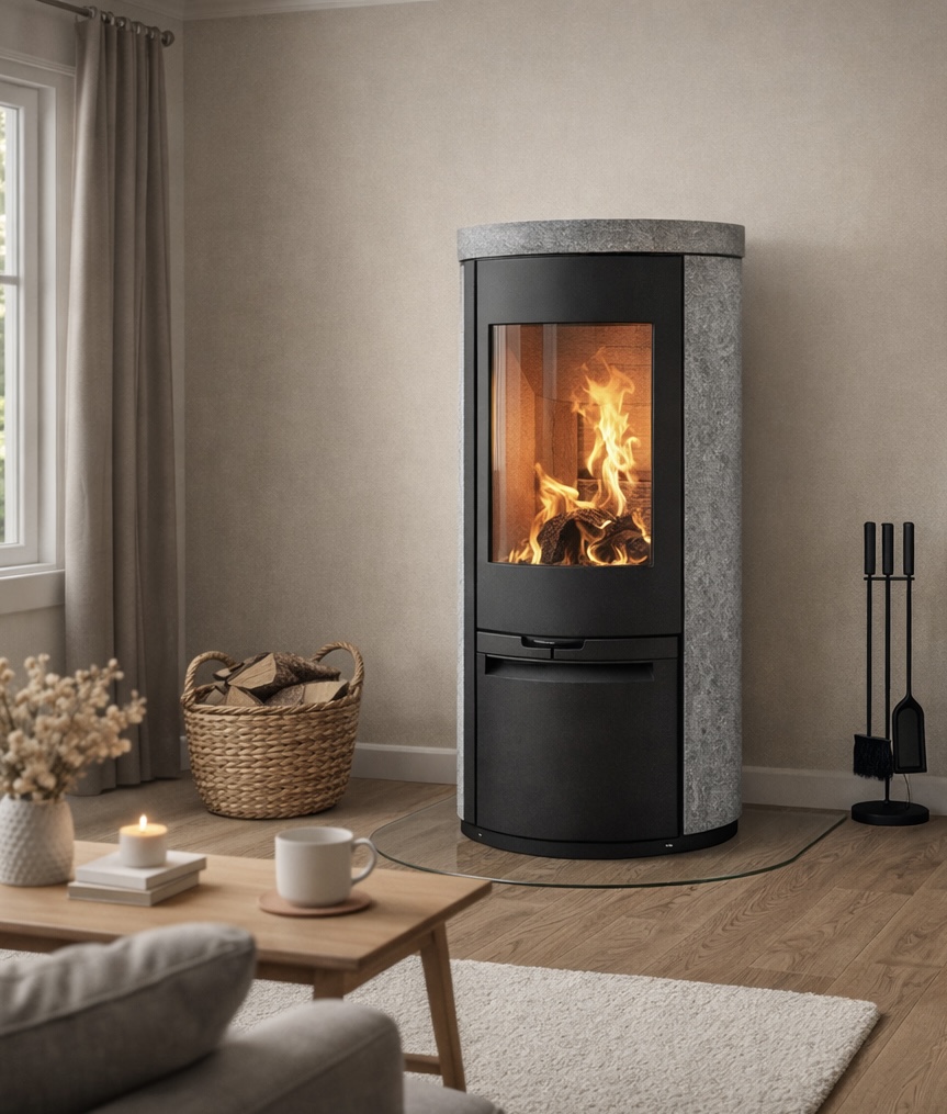 Poêle à bois Heta Scan-Line 900 chez Poêle & Ambiance sur Valence (Drôme Ardèche)