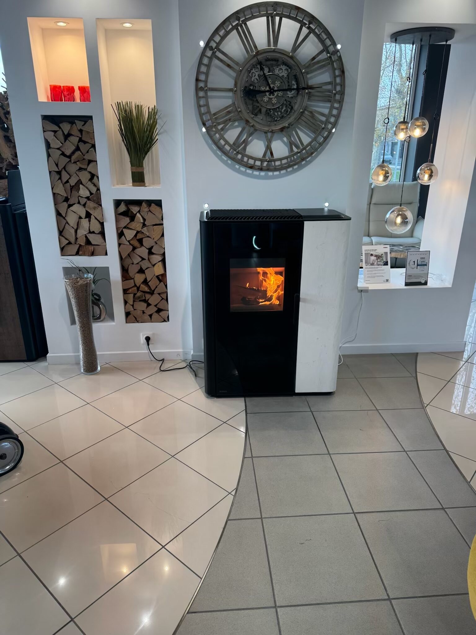 Poêle mixte bois et granulés Rika à Saint-Peray (Ardèche)