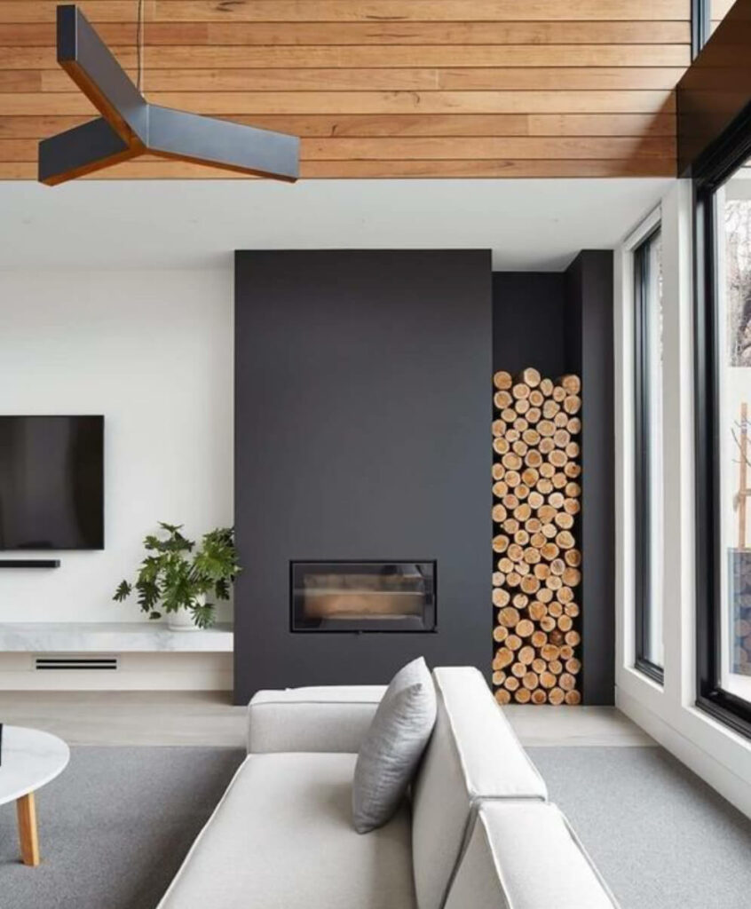 Installation d’une cheminée sur mesure Lotus à Saint-Marcel-Lès-Valence (Drôme)