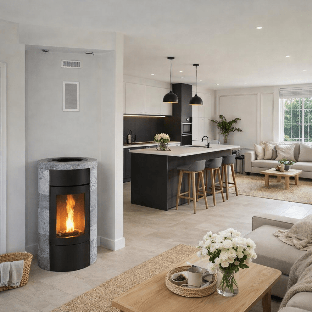 Installation d’un poêle à granulés Heta Green 250 à Romans Sur Isère (Drôme)