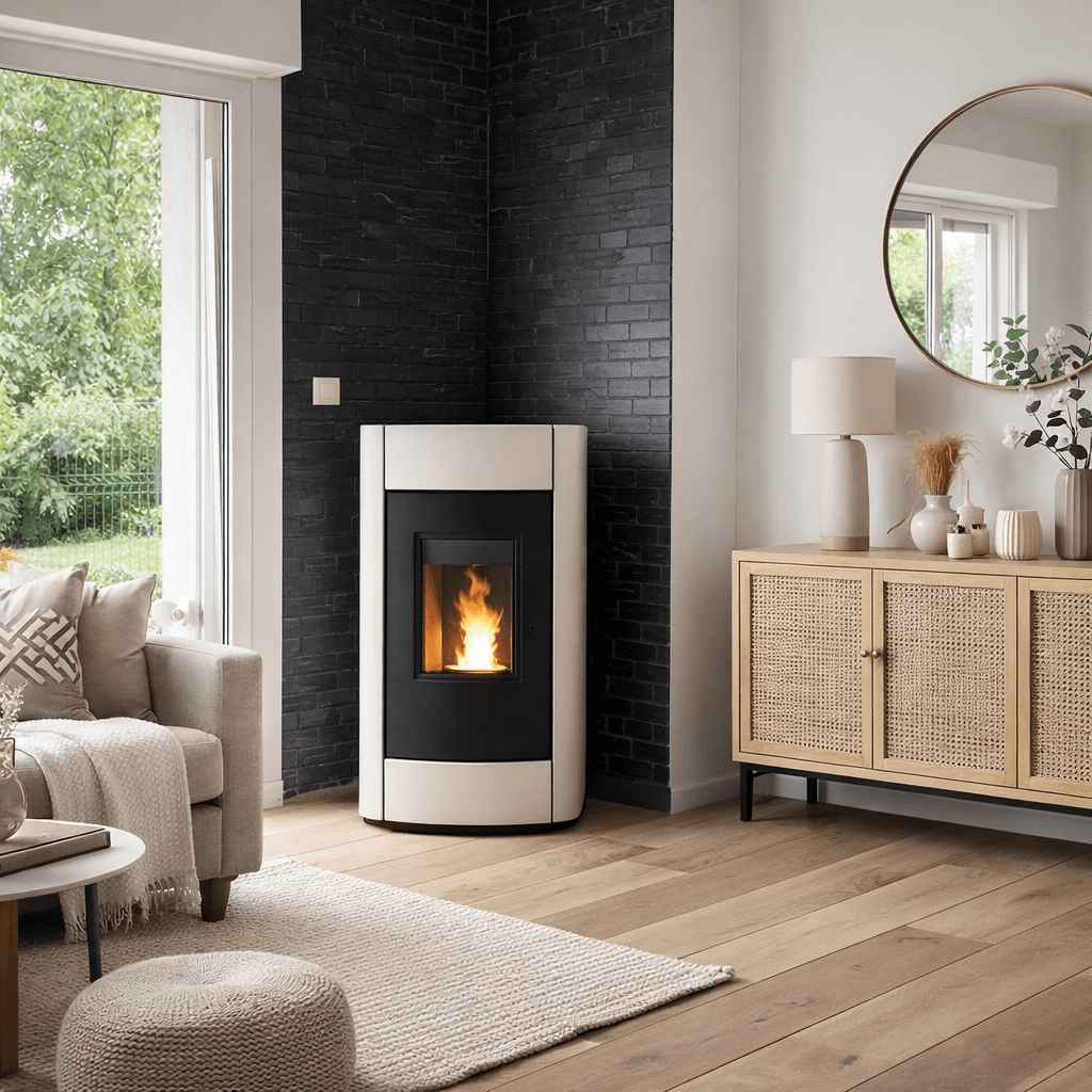 Installation d’un poêle à granulés Rika Revo à Crest (Drôme)